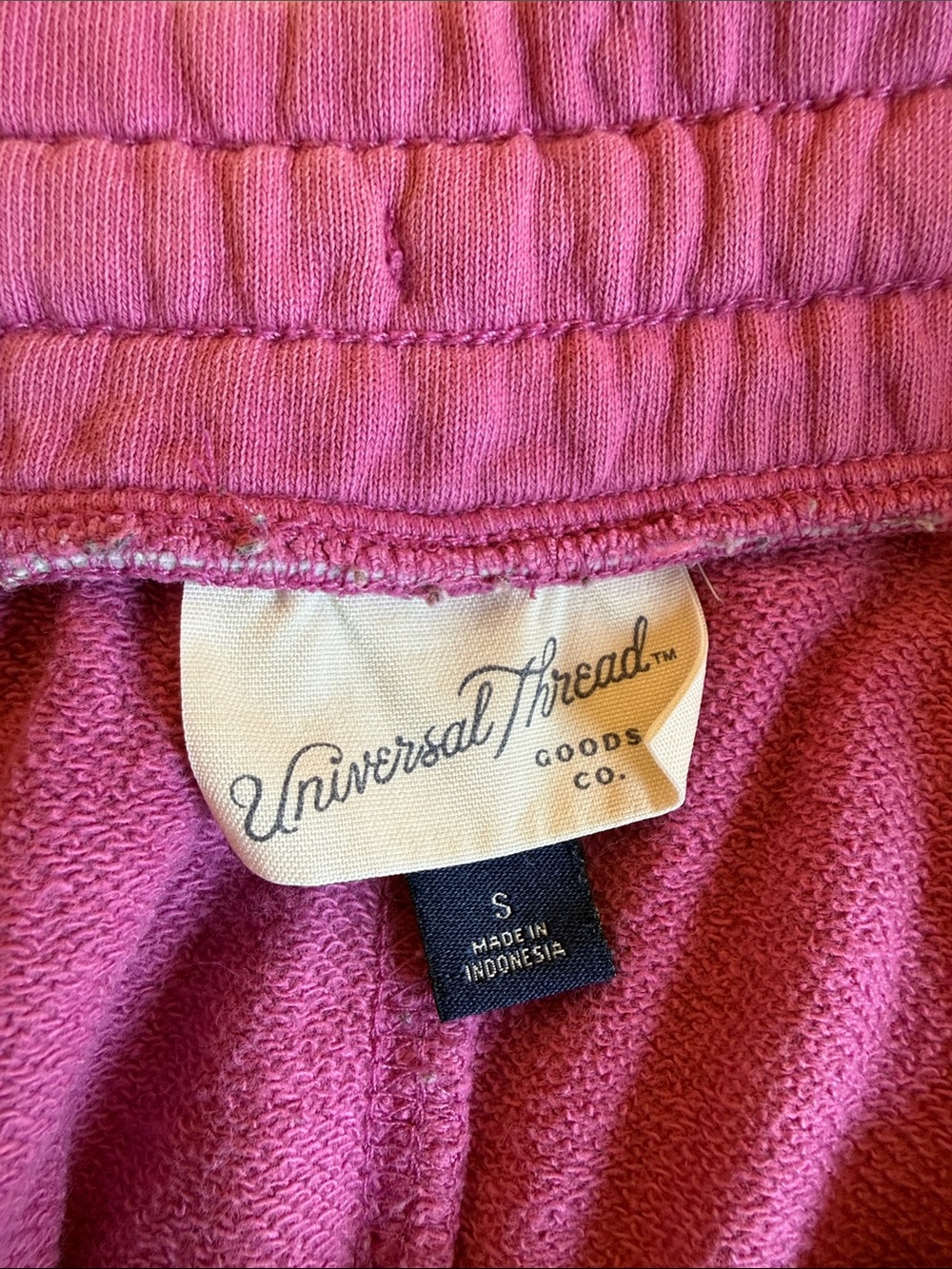 Universal Thread Raspberry Drawstring Athletic Shorts - Picture 2 of 3